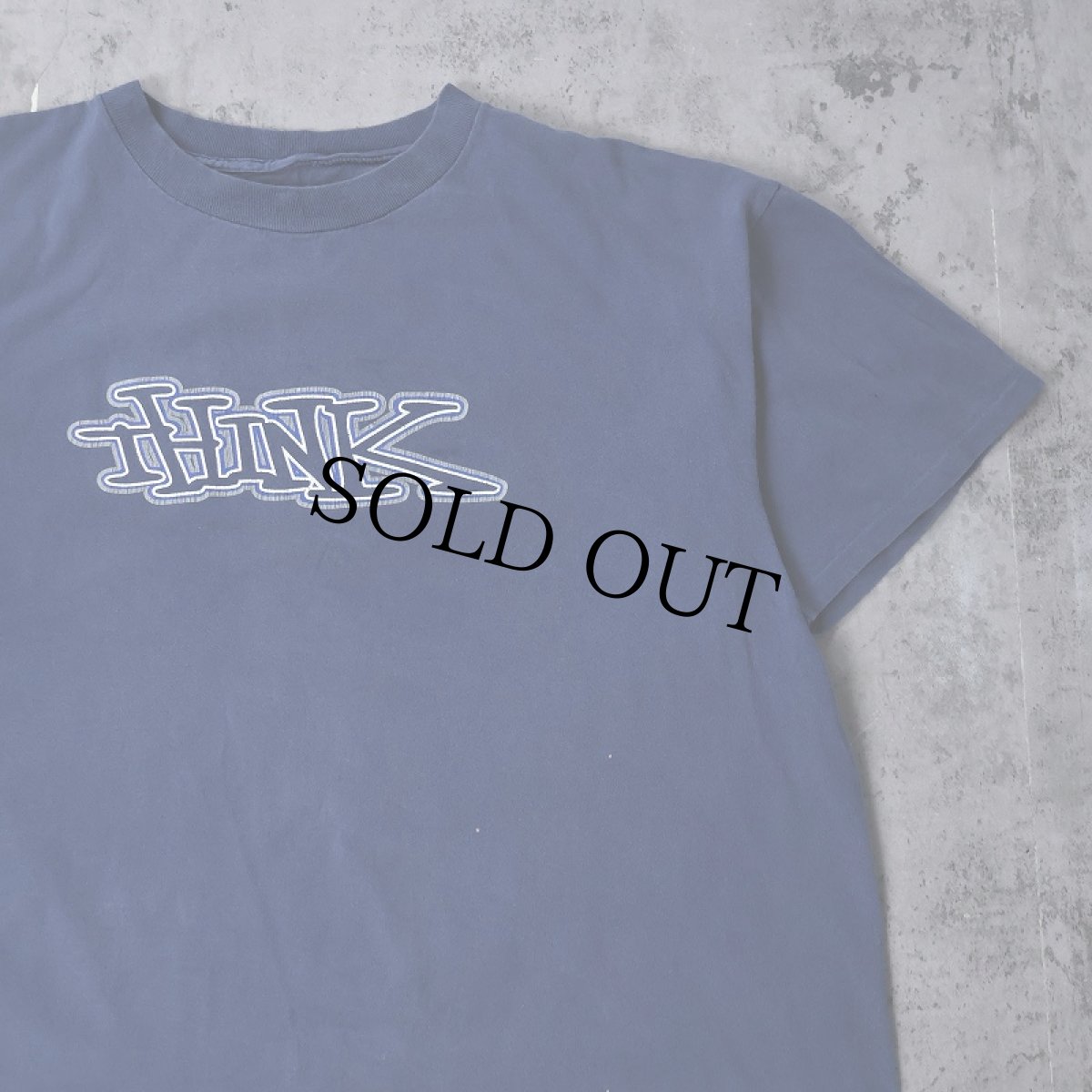 画像1: THINK SKATEBOARDS ロゴプリントTシャツ NAVY (1)
