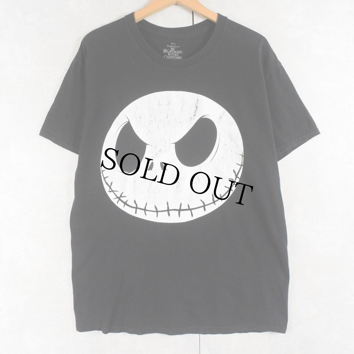 画像1: The Nightmare Before Christmas "Jack Skellington" キャラクタープリントTシャツ BLACK L (1)