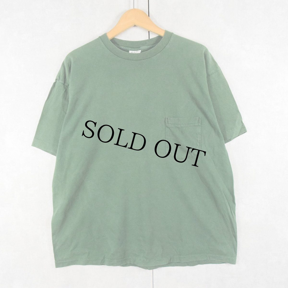 画像1: 90's〜 GAP USA製 無地ポケットTシャツ XL (1)