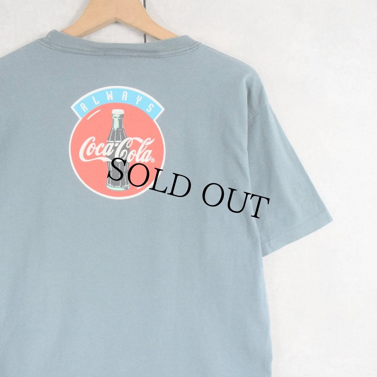 画像2: 90's Coca-Cola USA製 飲料メーカー ロゴプリントTシャツ M (2)