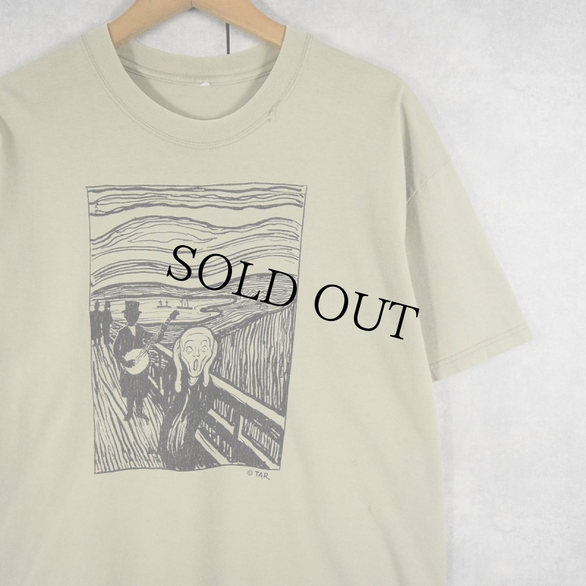 画像1: 2000's TAR ムンクの叫び パロディプリントTシャツ (1)