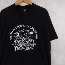 画像1: 90's USA製 "SKINNY DICK'S HALFWAY INN" エロプリントTシャツ BLACK XL (1)