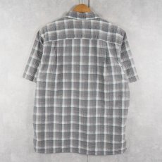 画像2: 2017SS Patagonia チェック柄 シアサッカーシャツ M (2)
