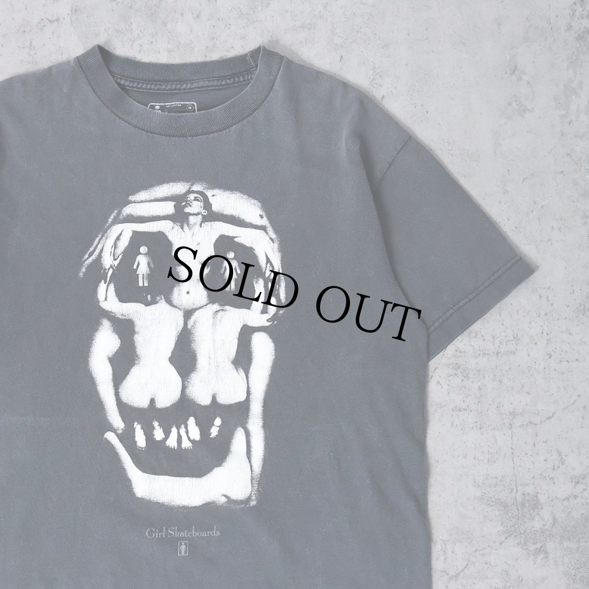 画像1: Gril Skateboards "In Voluptas Mors" スケートブランド パロディプリントTシャツ M (1)