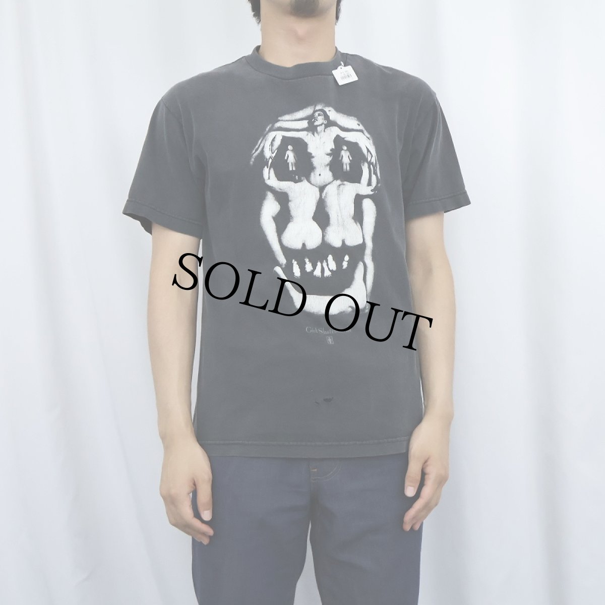 画像2: Gril Skateboards "In Voluptas Mors" スケートブランド パロディプリントTシャツ M (2)