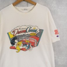 画像1: 90's Champion USA製 "Woodword Dream Crwse" 自動車イベントイラストプリントTシャツ L (1)