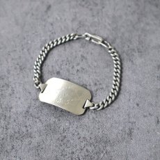 画像1: SILVER925 IDブレスレット (1)