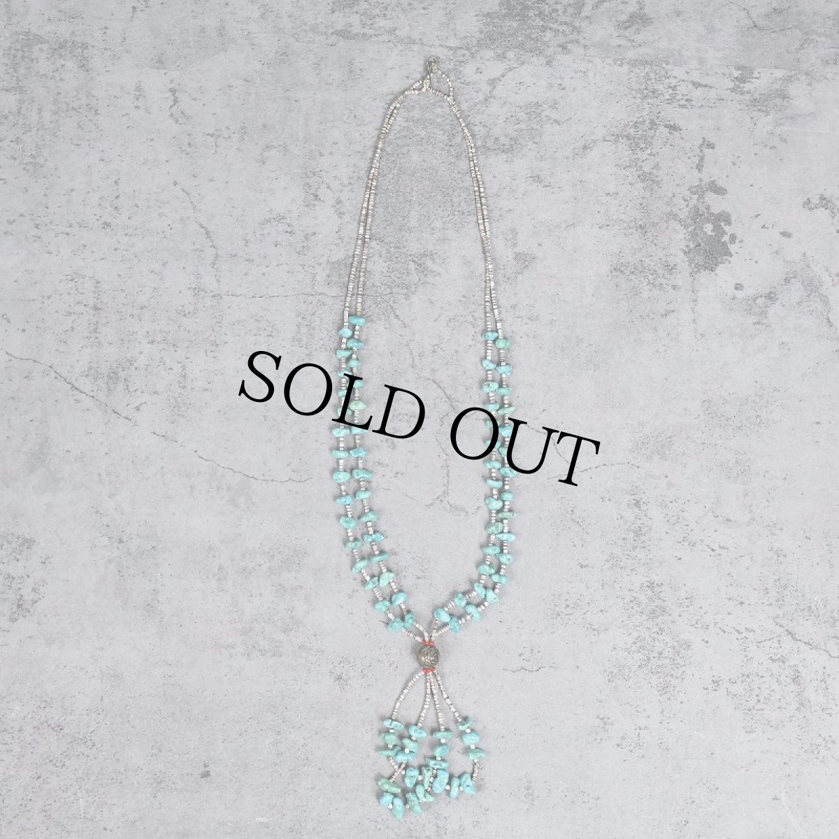 画像2: Santo Domingo Pueblo ターコイズネックレス (2)