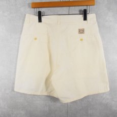 画像2: 90's POLO Ralph Lauren USA製 2タック コットンチノショーツ W32 DEADSTOCK (2)