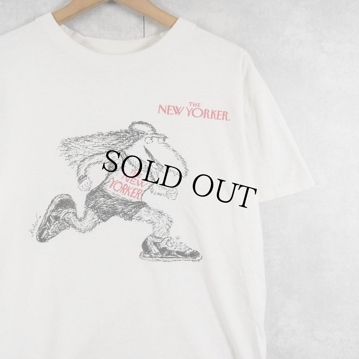 画像1: 90's Edward Koren "THE NEW YORKER" イラストプリントTシャツ (1)