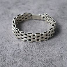 画像1: MEXICAN SILVER925 チェーンブレスレット (1)