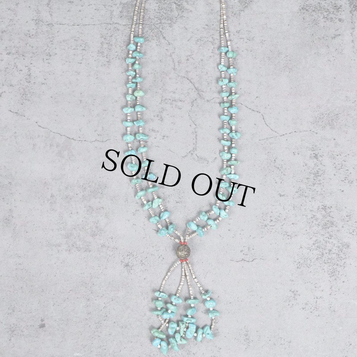 画像1: Santo Domingo Pueblo ターコイズネックレス (1)