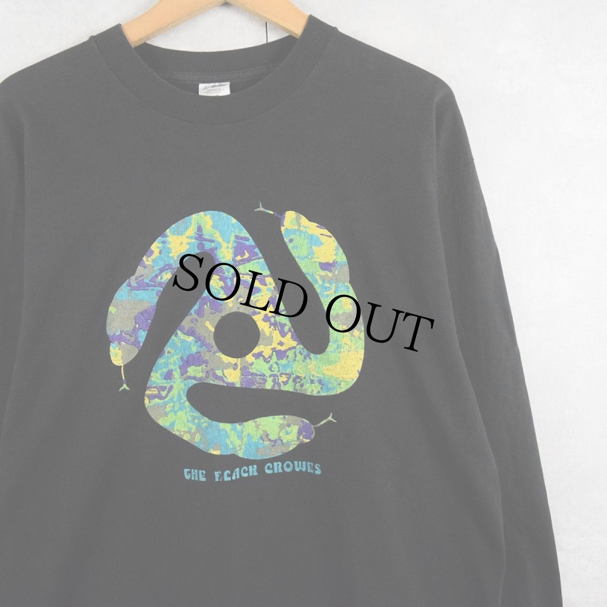 画像1: 90's The Black Crowes "Three Snakes and One Charm Tour 96-97" ロックバンドツアーロンT BLACK L (1)
