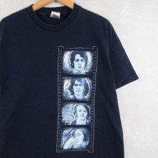 画像1: THE BEATLES ロックバンドプリントTシャツ NAVY L (1)
