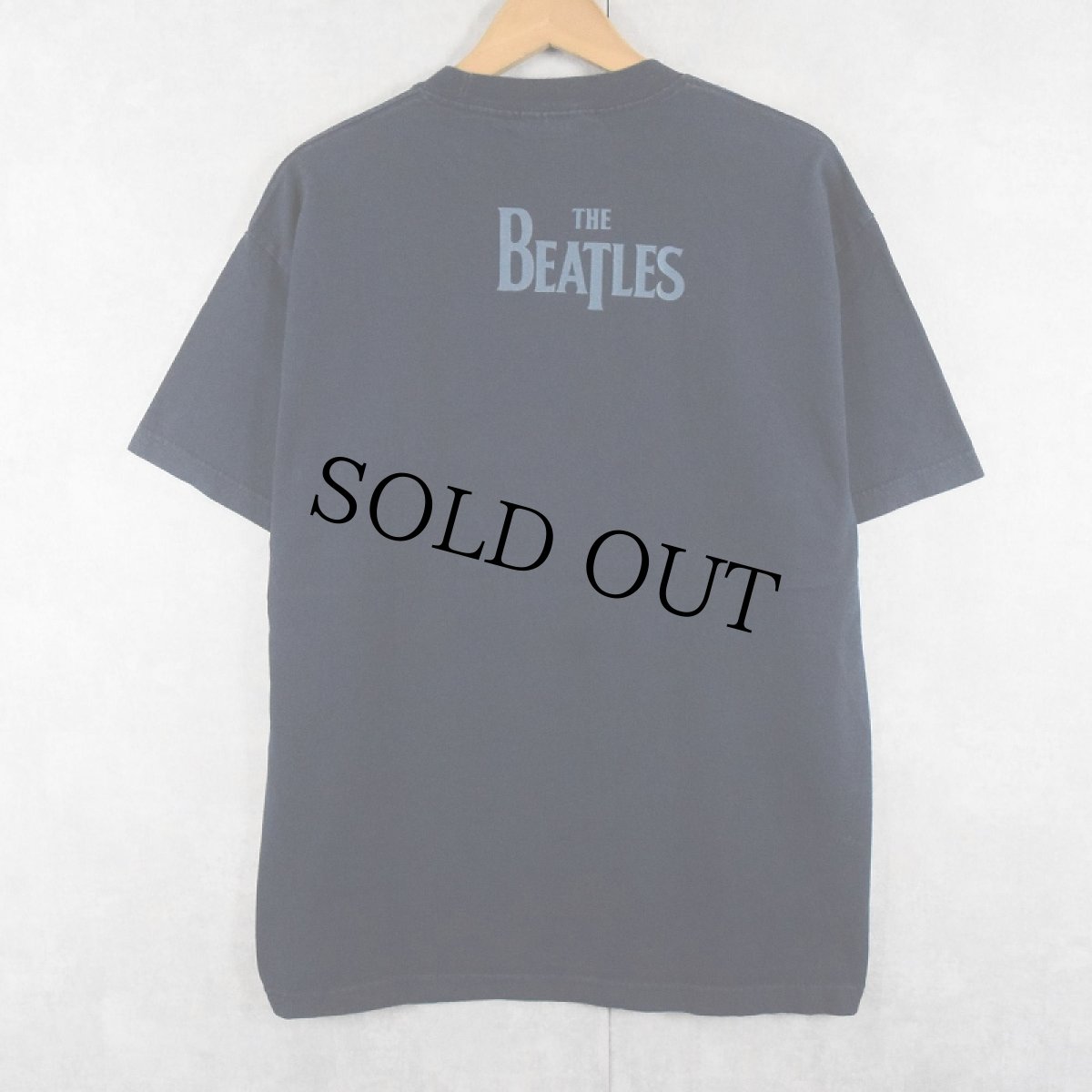 画像2: 【SALE】 THE BEATLES ロックバンドプリントTシャツ NAVY L (2)