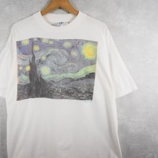 画像1: 90's Vincent Van Gogh "The Starry Night" アートプリントTシャツ  (1)