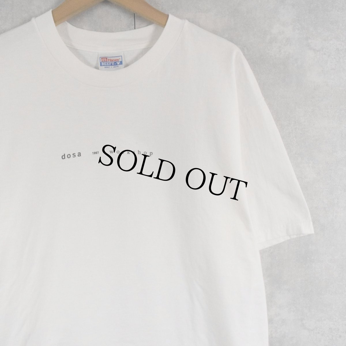 画像1: 90's "dosa 1997 workshop" プリントTシャツ L (1)