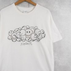 画像1: 2000's "Naples,EL" スマイルプリントTシャツ L (1)