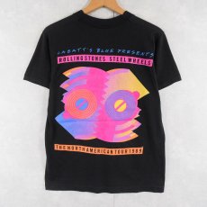 画像2: 1989 The Rolling Stones "Steel Wheels" ロックバンドツアーTシャツ BLACK M (2)