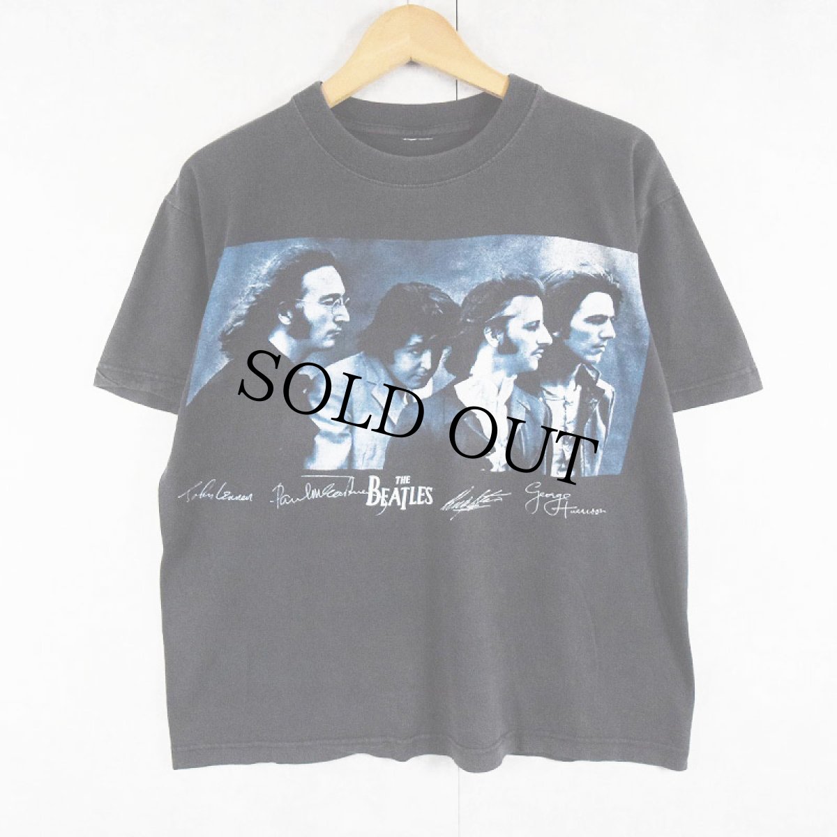 画像1: THE BEATLES ロックバンドプリントTシャツ (1)