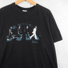 画像1: 2005 THE BEATLES "ABBEY ROAD" ロックバンドアルバムTシャツ BLACK L (1)