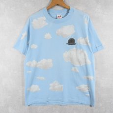 画像1: 90's Rene Magritte USA製 "THE ART INSTITUTE OF CHICAGO" アートプリントTシャツ L (1)