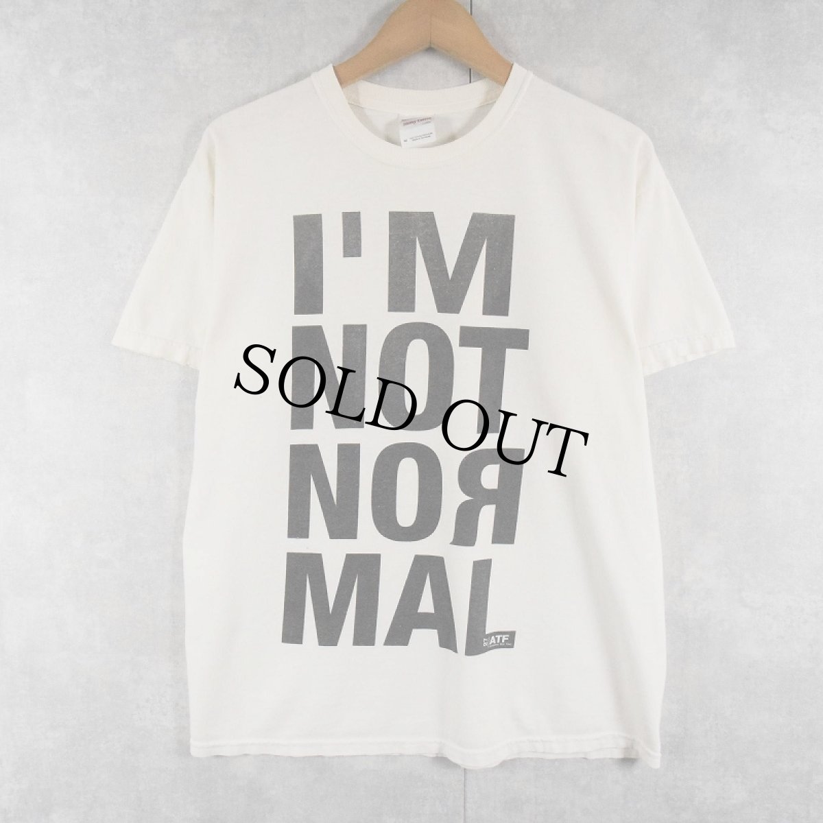 画像1: 2000's AFT "I'm Not Normal" プリントTシャツ M (1)