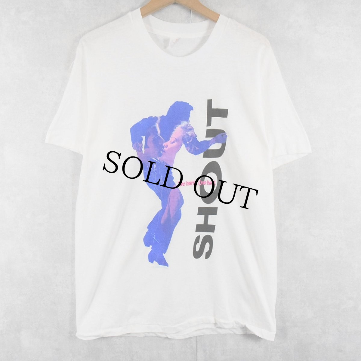 画像1: 1991 SHOUT USA製 ミュージカル映画プリントTシャツ L (1)