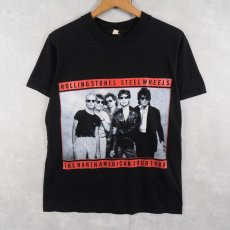 画像1: 1989 The Rolling Stones "Steel Wheels" ロックバンドツアーTシャツ BLACK M (1)