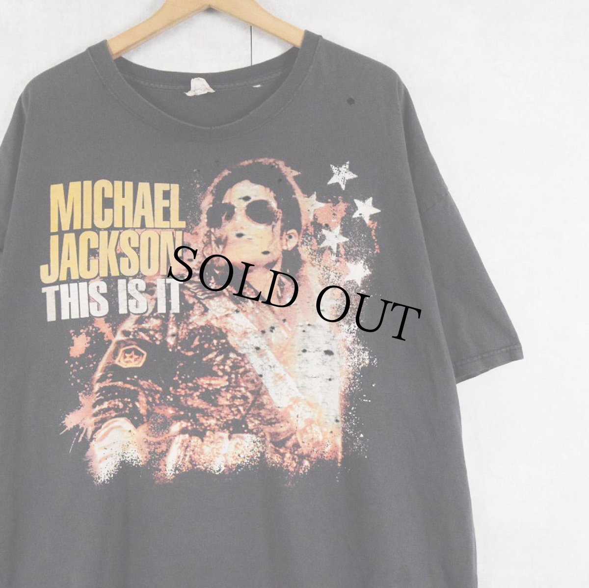 画像1: 2000's Michael Jackson "THIS IS IT" ミュージシャンドキュメンタリー映画 プリントTシャツ 2XL (1)