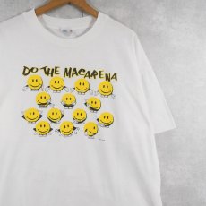 画像1: 90's "DO THE MACARENA" スマイルプリントTシャツ XL (1)