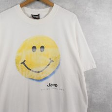 画像1: 90〜2000's Jeep スマイルプリントTシャツ XL (1)