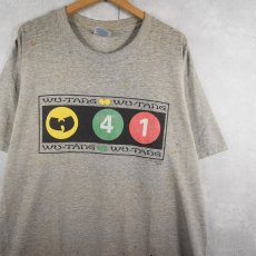 画像1: 90's〜 WU-TANG CLAN ヒップホッププリントTシャツ XL (1)