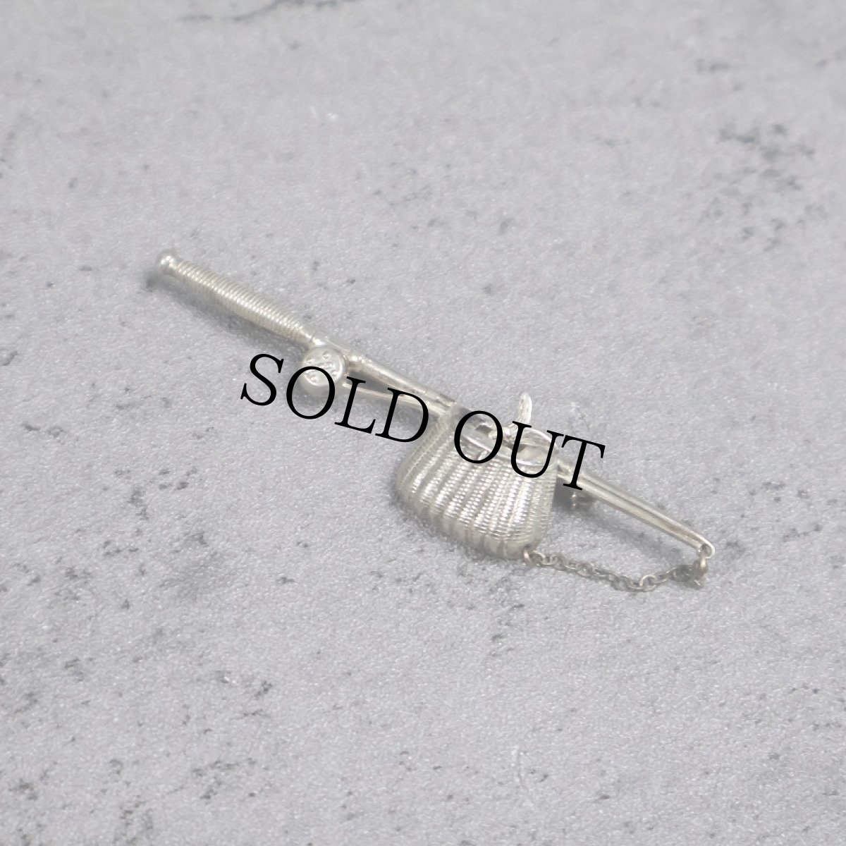 画像1: BEAU SILVER 925 フィッシングモチーフ ブローチ (1)