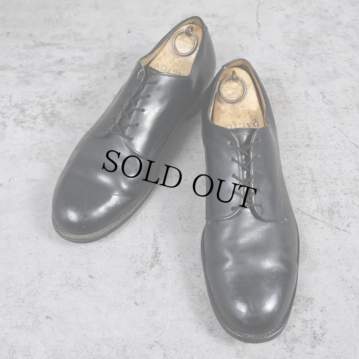 画像1: 80's U.S.NAVY サービスシューズ BLACK 28.5cm (1)