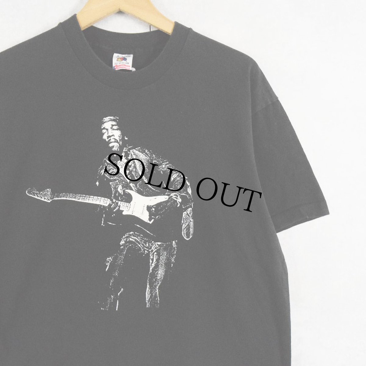 画像1: 90's Jimi Hendrix USA製 ミュージシャンTシャツ BLACK L (1)