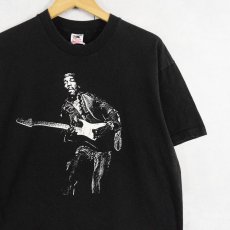画像1: 90's Jimi Hendrix USA製 ミュージシャンTシャツ BLACK L (1)