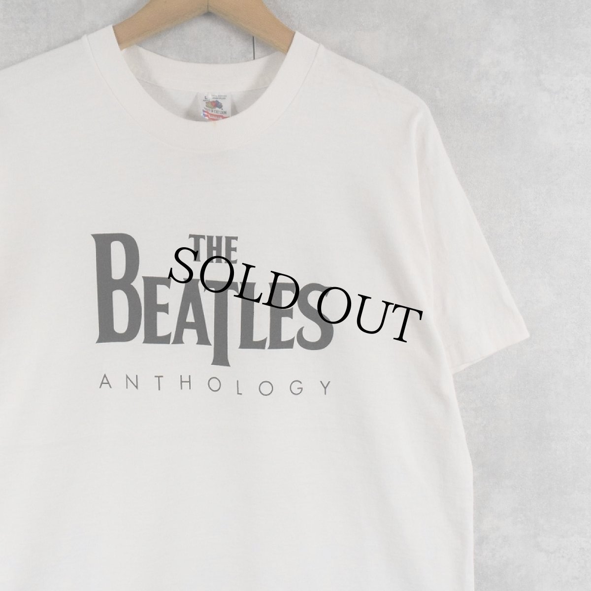 画像1: 90's THE BEATLES USA製 ロックバンドプリントTシャツ L (1)