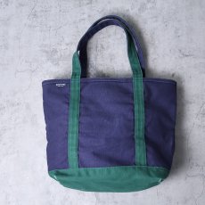 画像1: 90's LANDS' END USA製 キャンバストートバッグ MEDIUM (1)
