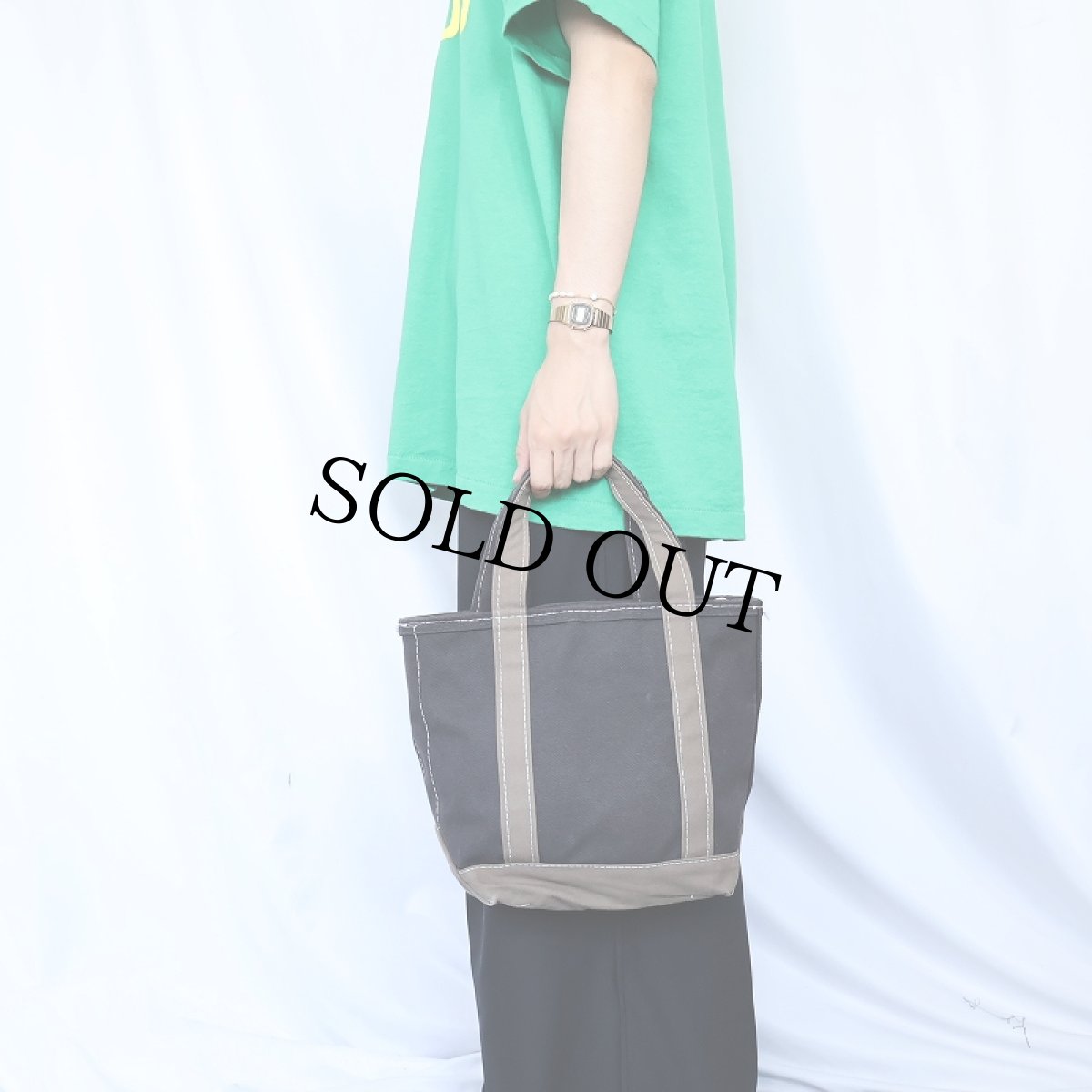 画像2: L.L.Bean "BOAT AND TOTE" ジップトップキャンバストートバッグ SMALL (2)