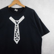 画像1: 2000's BEATLES TRIBUTE BAND "YESTERDAY" プリントTシャツ BLACK XL (1)