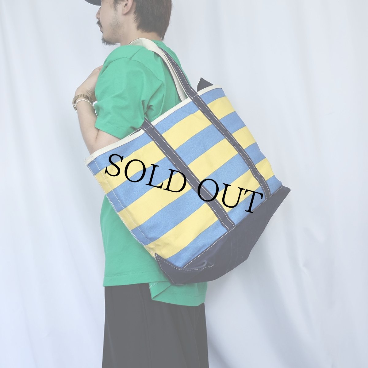 画像2: 90's〜 L.L.Bean USA製 "BOAT AND TOTE" ジップトップ キャンバストートバッグ LARGE (2)