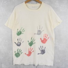 画像1: 70's FRUIT OF THE LOOM 手形 プリントTシャツ XL (1)