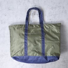 画像1: 90's〜 L.L.Bean ジップトップ ライトウェイト ナイロントートバッグ LARGE (1)