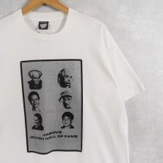 画像1: 90's JASON'S JEWISH HALL OF FAME USA製 偉人プリントTシャツ XL (1)
