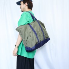 画像2: 90's〜 L.L.Bean ジップトップ ライトウェイト ナイロントートバッグ LARGE (2)