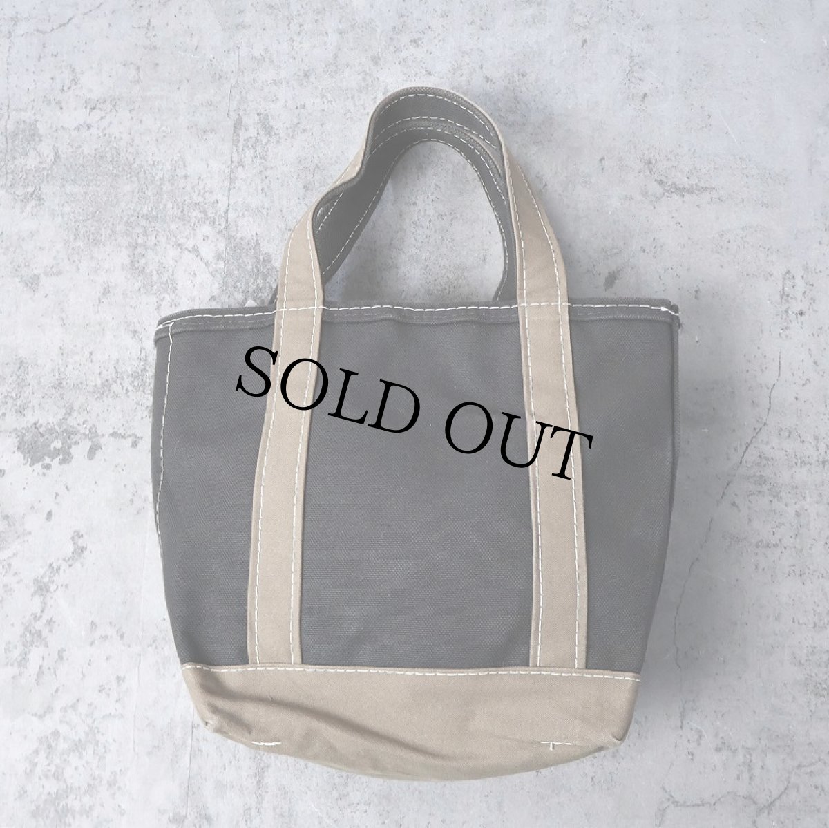 画像1: L.L.Bean "BOAT AND TOTE" ジップトップキャンバストートバッグ SMALL (1)