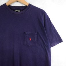画像1: 80〜90's POLO COUNTRY Ralph Lauren ロゴ刺繍 ポケットTシャツ L (1)