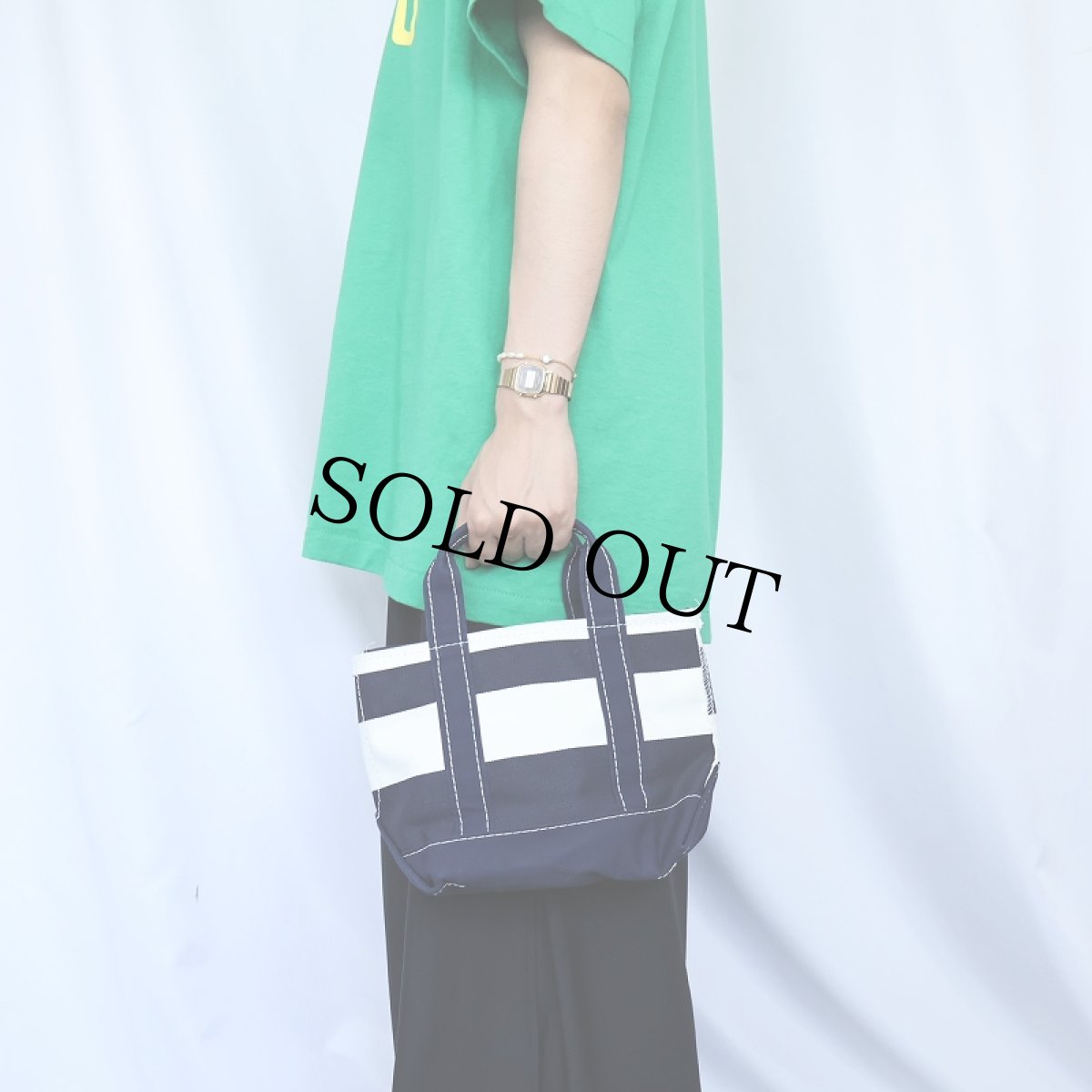 画像2: 90's〜 L.L.Bean USA製 "BOAT AND TOTE" ジップトップ キャンバストートバッグ MINI (2)