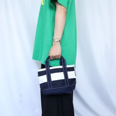 画像2: 90's〜 L.L.Bean USA製 "BOAT AND TOTE" ジップトップ キャンバストートバッグ MINI (2)
